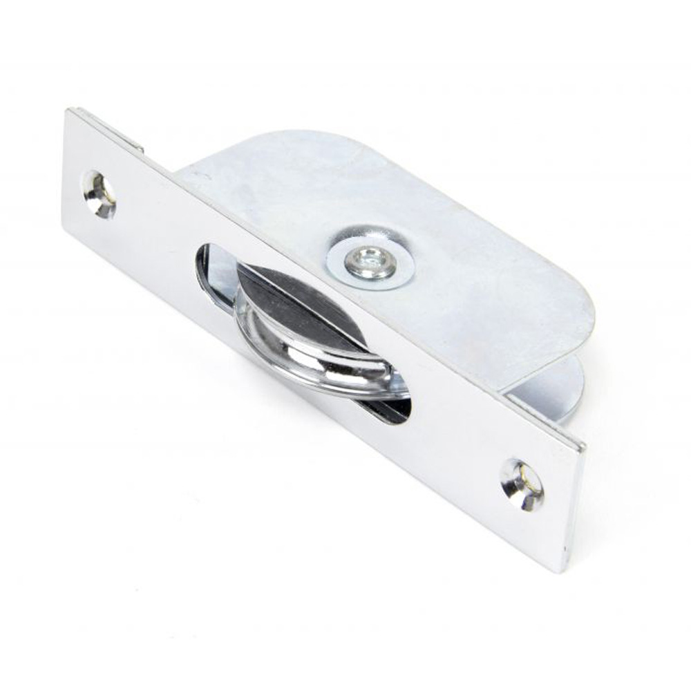 From the Anvil 1 3/4 Inch Square End Sash Pulley - Polished Chrome